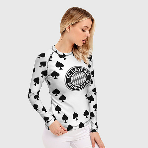 Женский рашгард Bayern Mnchen пики / 3D-принт – фото 3