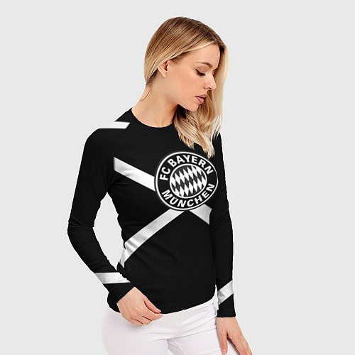 Женский рашгард Бавария Мюнхен полосы / 3D-принт – фото 3