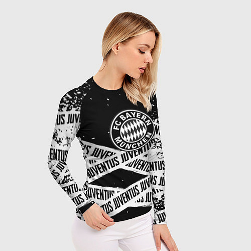 Женский рашгард Бавария Мюнхен x Ювентус / 3D-принт – фото 3