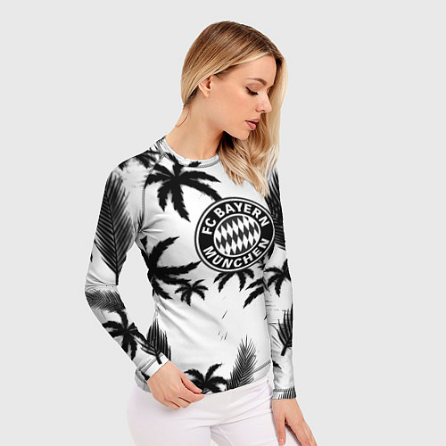 Женский рашгард Бавария Мюнхен тропики / 3D-принт – фото 3