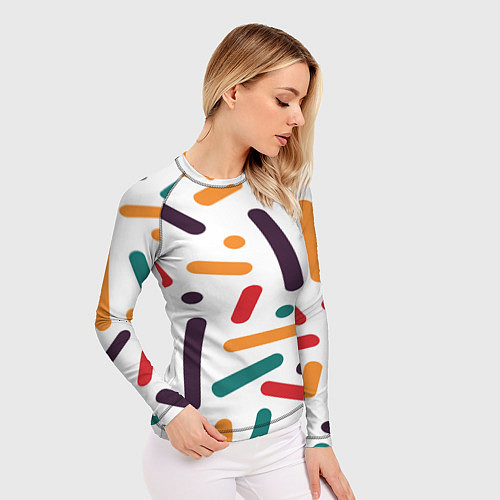 Женский рашгард Oval oil / 3D-принт – фото 3