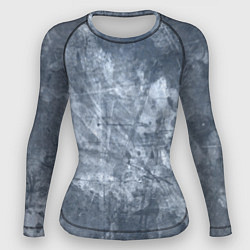 Рашгард женский Абстракция - gray-blue, цвет: 3D-принт