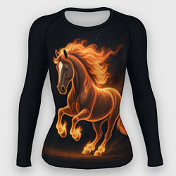 Рашгард женский Китайский огненный жеребец, цвет: 3D-принт