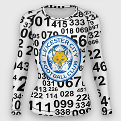 Рашгард женский Лестер сити цифры символы, цвет: 3D-принт
