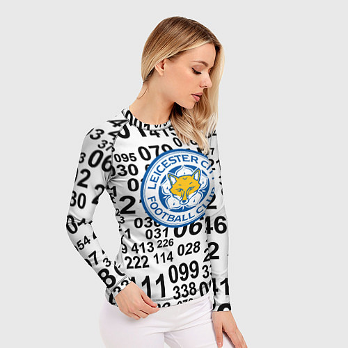 Женский рашгард Лестер сити цифры символы / 3D-принт – фото 3