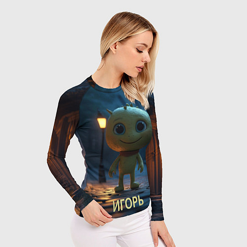 Женский рашгард Мем игорь / 3D-принт – фото 3