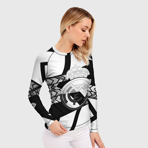 Женский рашгард Реал Мадрид краски полосы / 3D-принт – фото 3