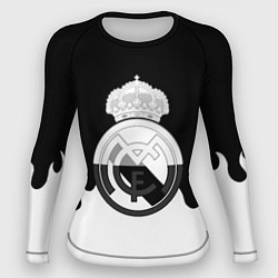 Рашгард женский Реал Мадрид огонь белый, цвет: 3D-принт