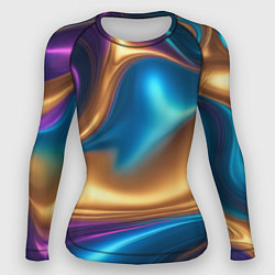 Рашгард женский Сплавы разноцветные, цвет: 3D-принт