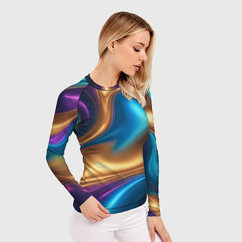 Женский рашгард Сплавы разноцветные / 3D-принт – фото 3