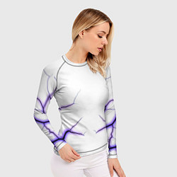 Рашгард женский Color white purple, цвет: 3D-принт — фото 2