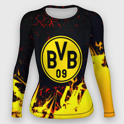 Рашгард женский Borussia краски соты, цвет: 3D-принт