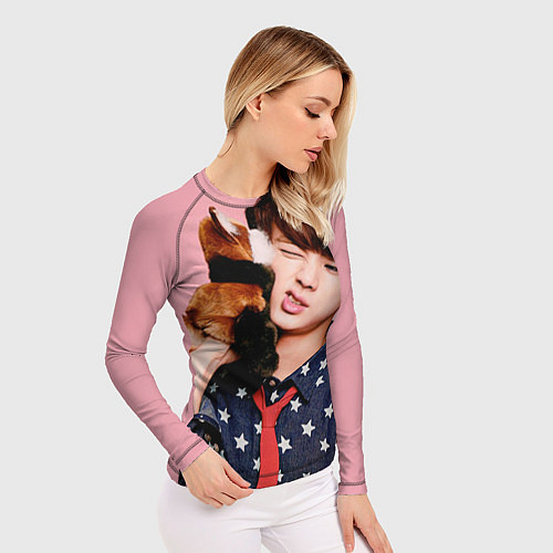 Женский рашгард BTS: Love Me / 3D-принт – фото 3