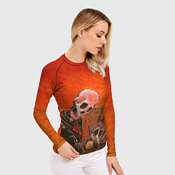 Рашгард женский Скелет с гитарой, цвет: 3D-принт — фото 2