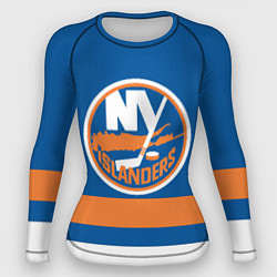 Рашгард женский New York Islanders, цвет: 3D-принт
