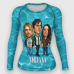 Рашгард женский Nirvana: Water, цвет: 3D-принт