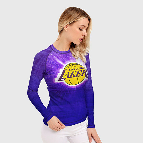 Женский рашгард Los Angeles Lakers / 3D-принт – фото 3