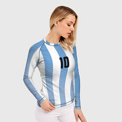 Рашгард женский Месси - сборная Аргентины, цвет: 3D-принт — фото 2