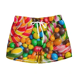 Шорты женские Сладкие конфетки, цвет: 3D-принт
