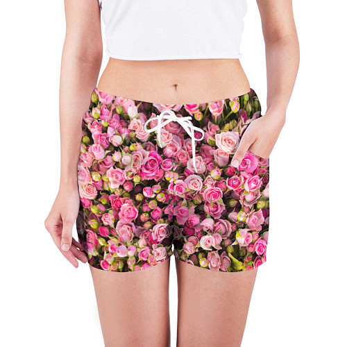 Женские шорты Розовый рай / 3D-принт – фото 3
