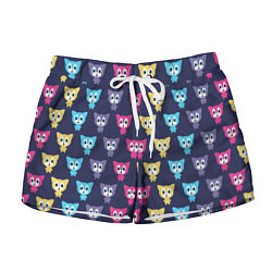 Женские шорты Разноцветные котята