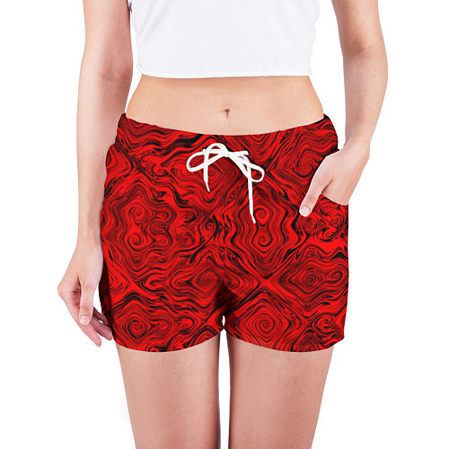 Женские шорты Tie-Dye red / 3D-принт – фото 3