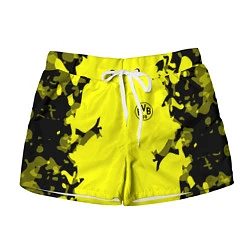 Шорты женские FC Borussia Dortmund: Yellow Original, цвет: 3D-принт