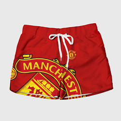 Шорты женские FC Man United: Red Exclusive, цвет: 3D-принт