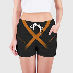 Шорты женские KATSUKI BAKUGOU полосы, цвет: 3D-принт — фото 2