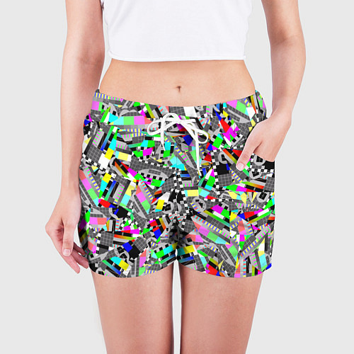 Женские шорты Экран профилактики / 3D-принт – фото 3