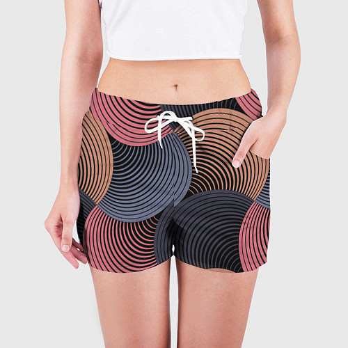 Женские шорты Абстрактный узор / 3D-принт – фото 3