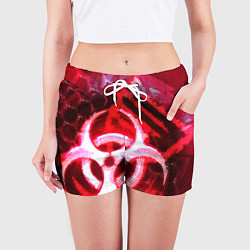 Шорты женские Plague Inc LB Oko, цвет: 3D-принт — фото 2