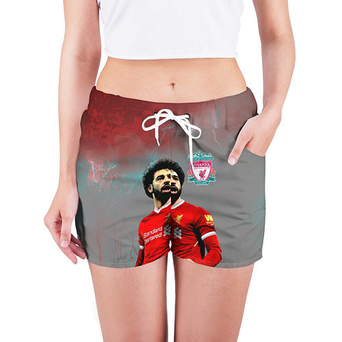 Женские шорты Mohamed Salah / 3D-принт – фото 3