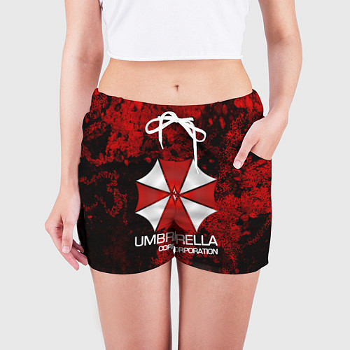 Женские шорты UMBRELLA CORP / 3D-принт – фото 3