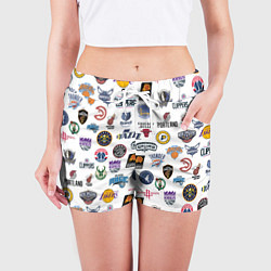Шорты женские NBA Pattern, цвет: 3D-принт — фото 2