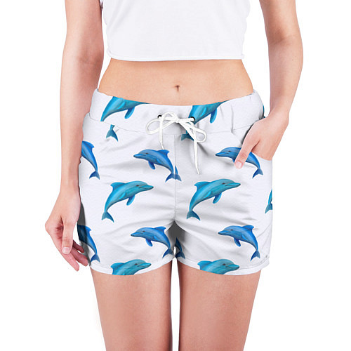 Женские шорты Рай для дельфина / 3D-принт – фото 3