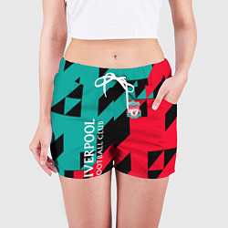 Шорты женские LIVERPOOL, цвет: 3D-принт — фото 2