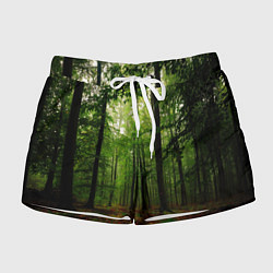 Шорты женские Лес, цвет: 3D-принт