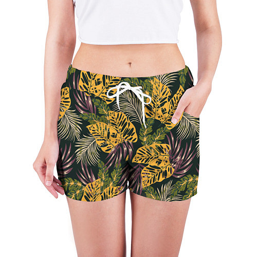 Женские шорты Тропический лес / 3D-принт – фото 3