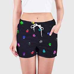 Шорты женские Among Us, цвет: 3D-принт — фото 2