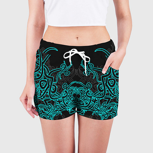 Женские шорты Узоры магия / 3D-принт – фото 3