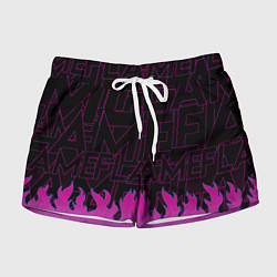 Женские шорты РОЗОВОЕ ПЛАМЯ PINK FLAME