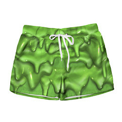 Шорты женские Green Slime, цвет: 3D-принт