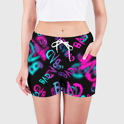 Женские шорты BAD / 3D-принт – фото 3