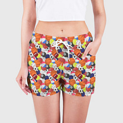 Шорты женские Спорт, цвет: 3D-принт — фото 2