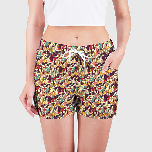 Женские шорты Марафон / 3D-принт – фото 3