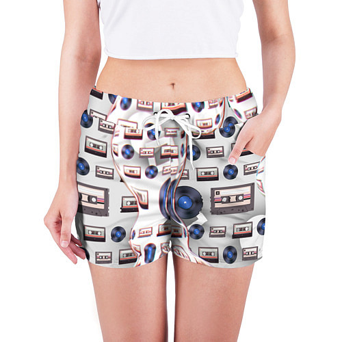 Женские шорты Дискотека 80 / 3D-принт – фото 3