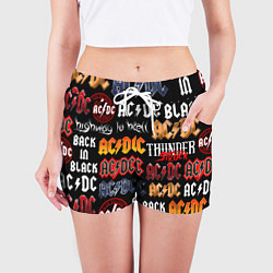 Шорты женские AC DC LOGOBOMBING, цвет: 3D-принт — фото 2