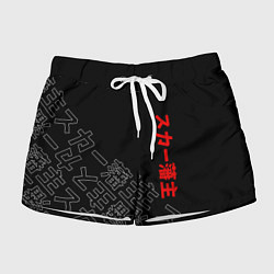 Женские шорты SCARLXRD JAPAN STYLE ИЕРОГЛИФЫ