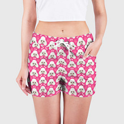 Шорты женские Собака Пудель, цвет: 3D-принт — фото 2